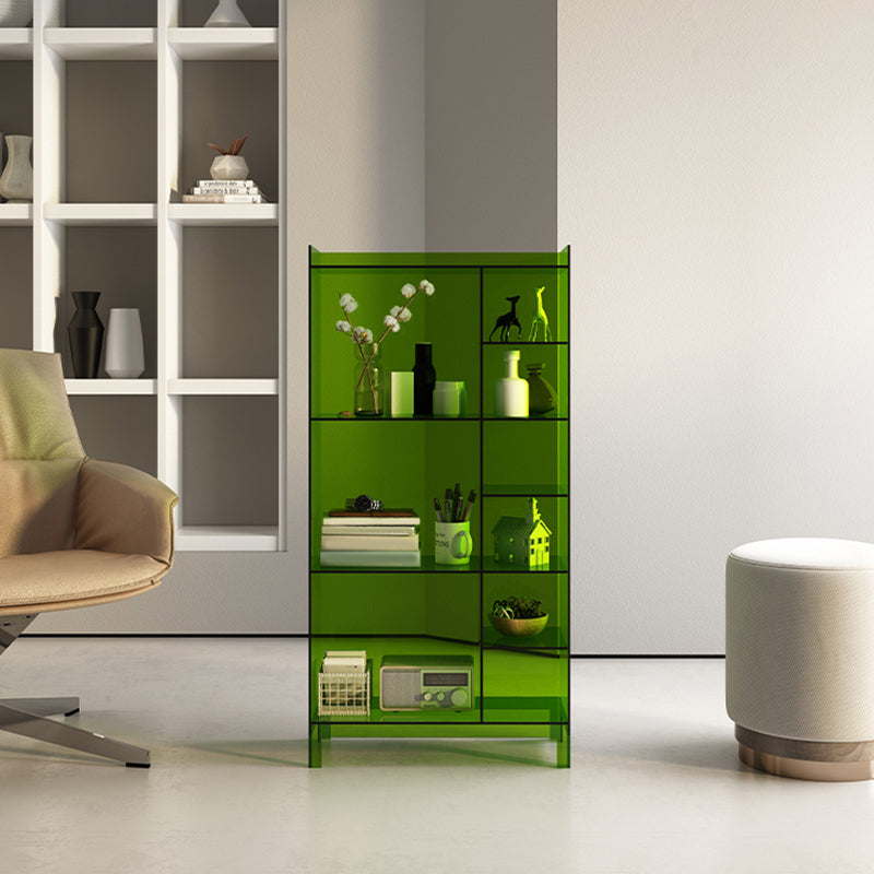 Libreria standard acrilica scandinava, libreria chiusa, 23,6 "L x 9,84" W x 47.2 "H