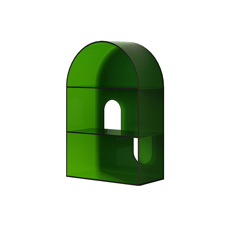 Open Back Bookshelf Acryl -Skandinavian Style -Bücherregal für Home Office Study Room