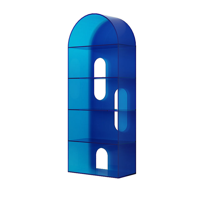 Open Back Bookshelf Acryl -Skandinavian Style -Bücherregal für Home Office Study Room