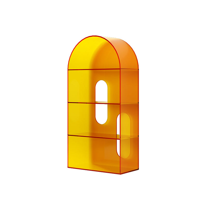 Open Back Bookshelf Acryl -Skandinavian Style -Bücherregal für Home Office Study Room