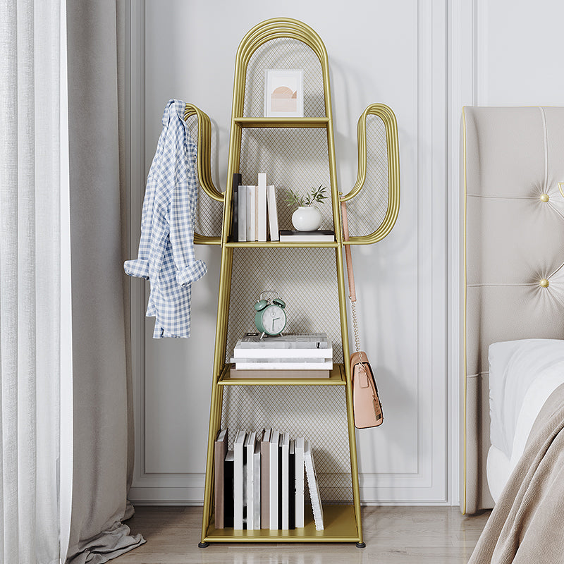 Libreria in stile scandinavo in metallo chiuso per la casa