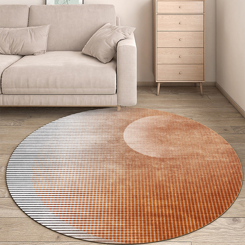 Tapis de gradient en polyester moderne gris tapis de support sans glissement pour décoration intérieure