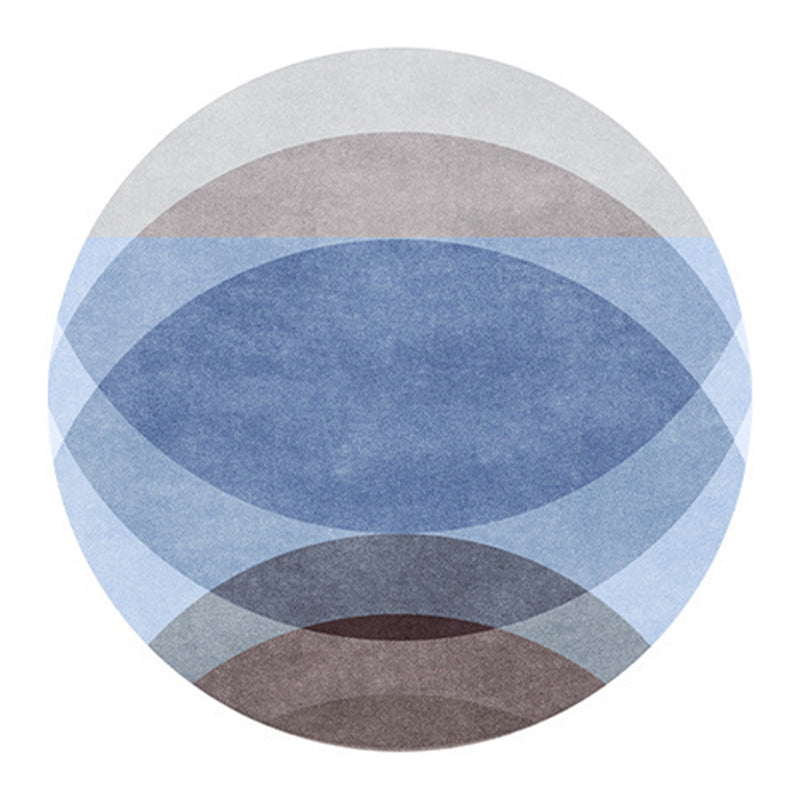 Tapis de gradient en polyester moderne gris tapis de support sans glissement pour décoration intérieure