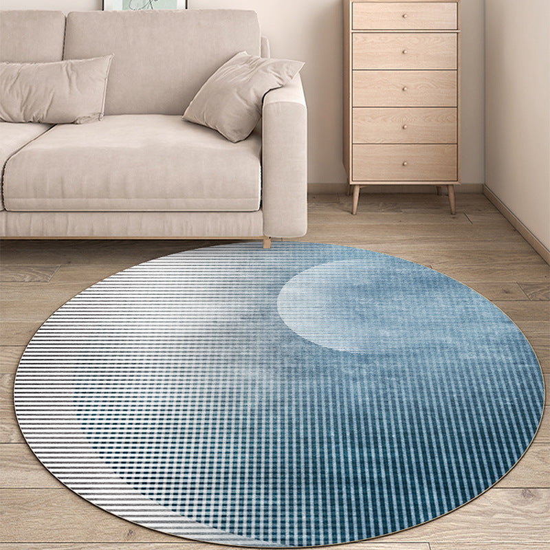 Tapis de gradient en polyester moderne gris tapis de support sans glissement pour décoration intérieure