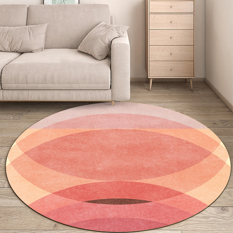 Tapis de gradient en polyester moderne gris tapis de support sans glissement pour décoration intérieure