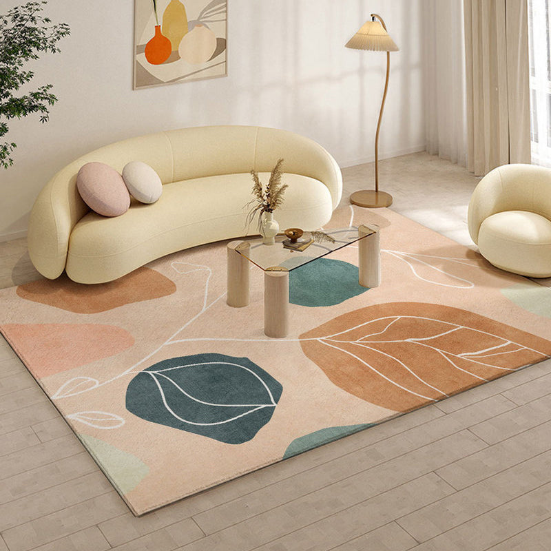 Dark Green Color Piece Carpet Polyester Modern Carpet Washable Carpet for Drawing Room