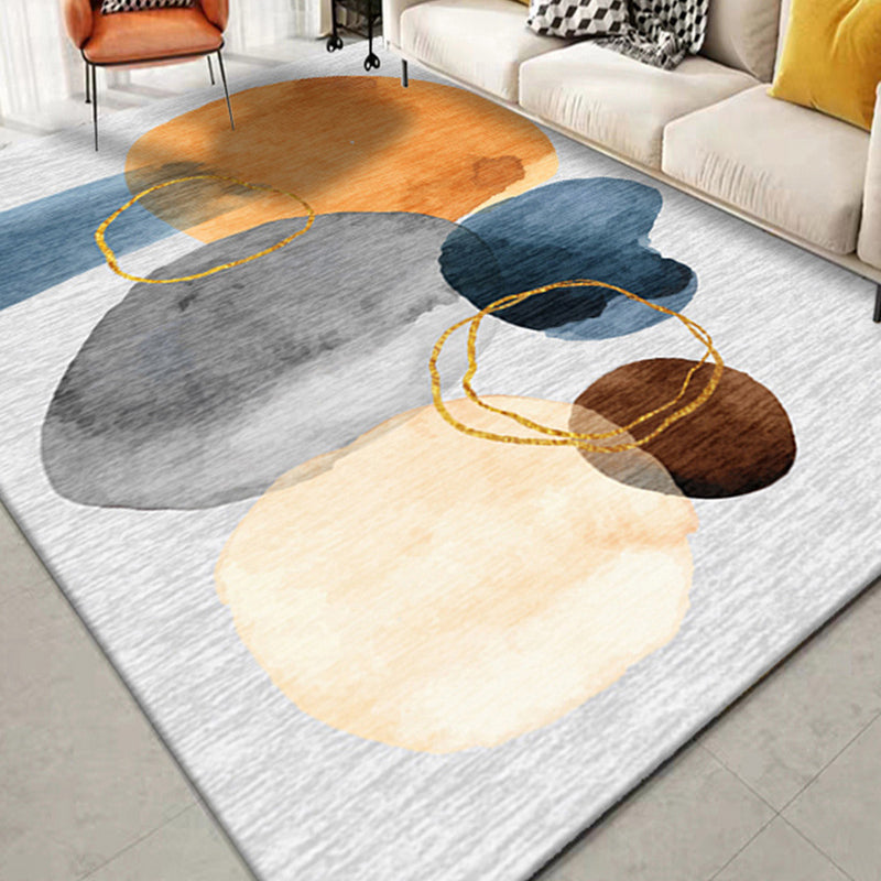Dark Green Color Piece Carpet Polyester Modern Carpet Washable Carpet for Drawing Room