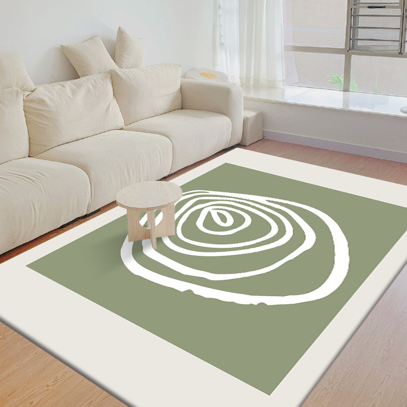 Light Brown Cactus Rug Polyester Simple Rug Stain Resistant Rug for Drawing Room