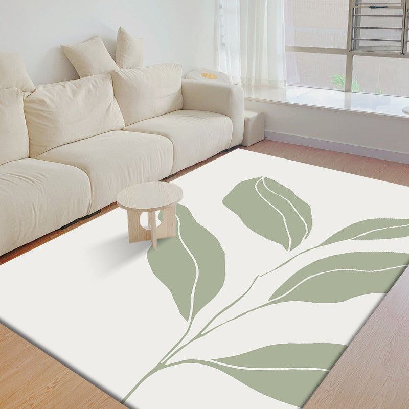 Light Brown Cactus Rug Polyester Simple Rug Stain Resistant Rug for Drawing Room