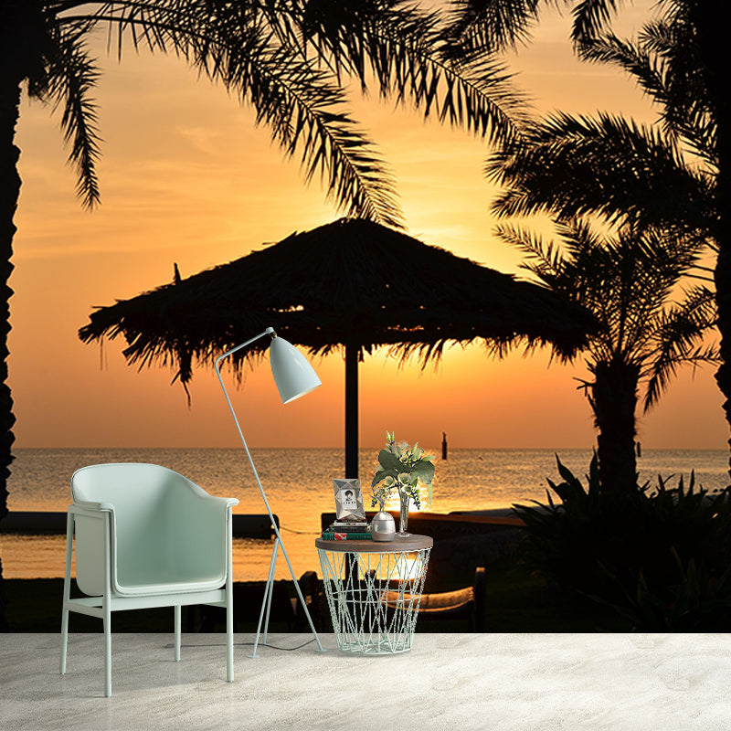 Photography Stain Resistant Mural Wallpaper Tropical Landscape Sleeping Room Wall Mural