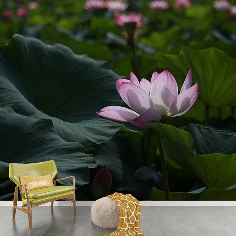 Washable Stain Resistant Wall Mural Wallpaper Flowers Sitting Room Wall Mural