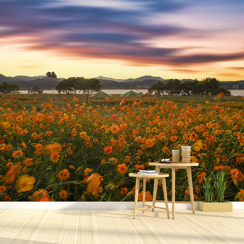 Photography Stain Resistant Mural Wallpaper Flowers Living Room Wall Mural