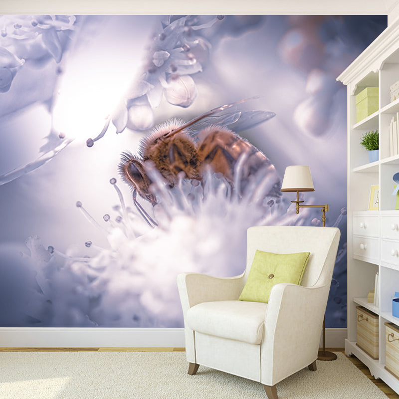 Photography Stain Resistant Mural Wallpaper Flowers Living Room Wall Mural