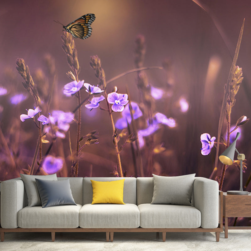 Photography Stain Resistant Mural Wallpaper Flowers Living Room Wall Mural