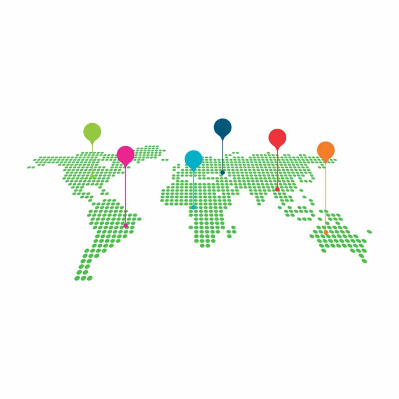 Environment Friendly Resistant Mural Wallpaper Map Living Room Wall Mural