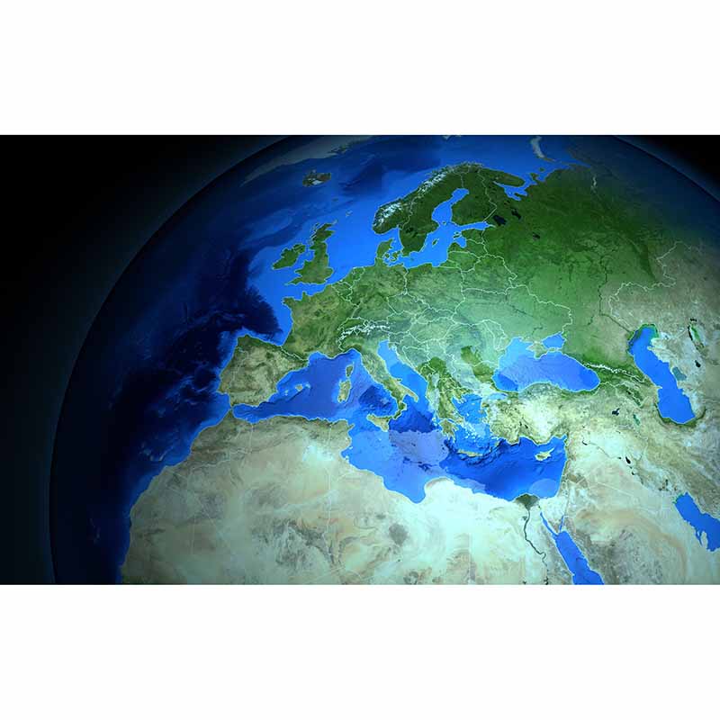 Map Photography Mural Wallpaper Decorative Bedroom Wall Mural