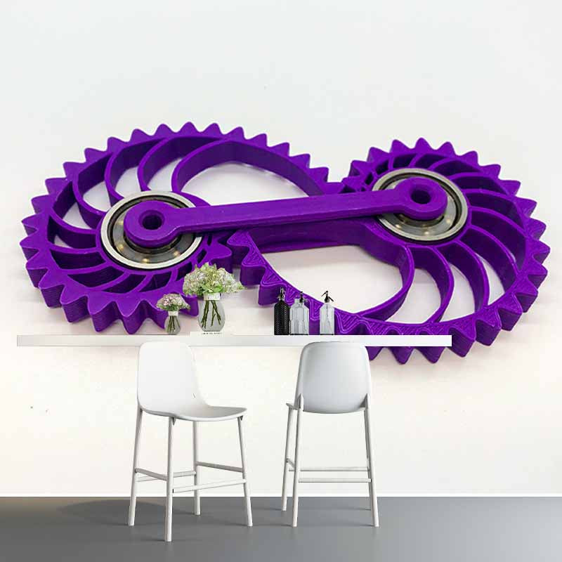 Decorative Photography Mural Wallpaper Gears Indoor Wall Mural