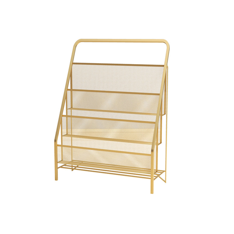 Industrial Iron Ladder Bookshelf Closed Back Vertical Bookshelf for Home