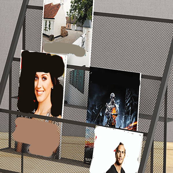 Libreria per la scala del ferro industriale chiuso libreria verticale per la casa