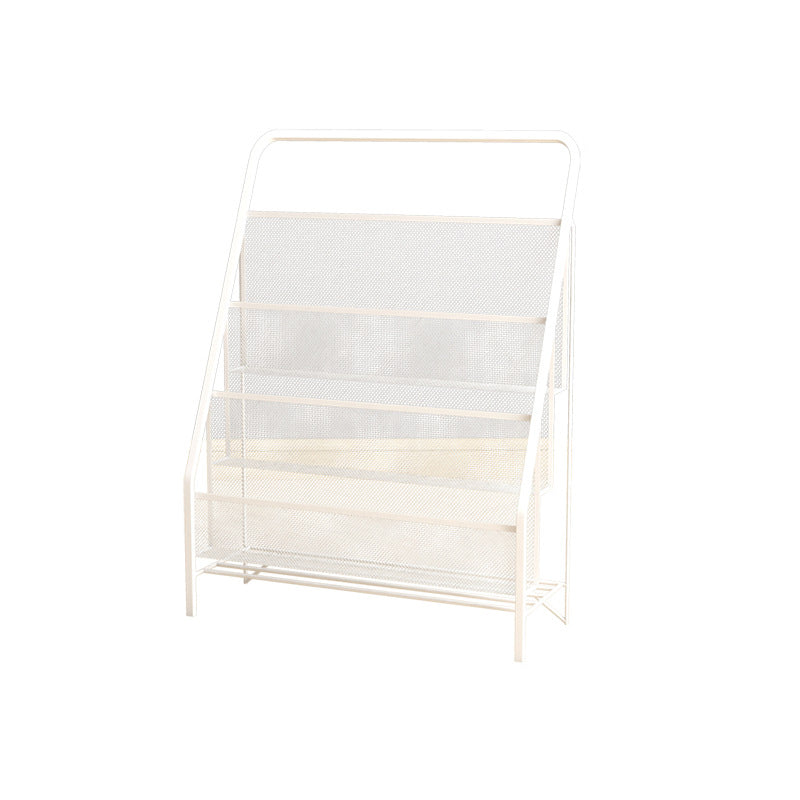Industrial Ladder Bookshelf Iron Closed Back Bookshelf for Home