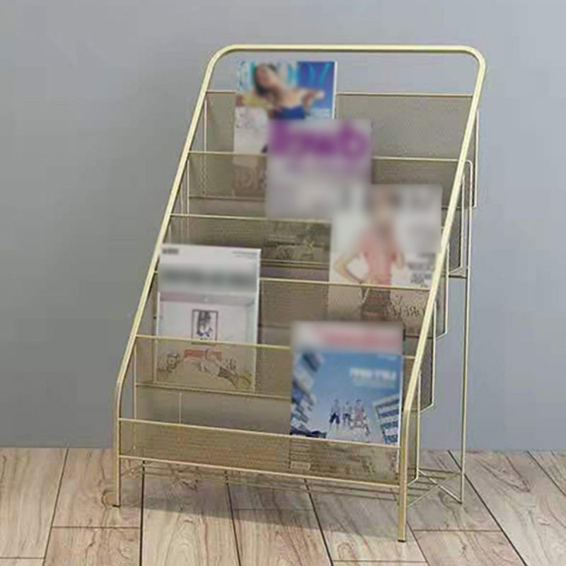 Iron Iron Scandinavo Ladder Bookshelf Vertical Chiuso Back Shelf per casa