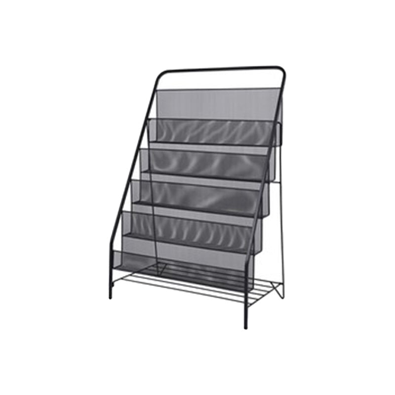 Iron Iron Scandinavo Ladder Bookshelf Vertical Chiuso Back Shelf per casa