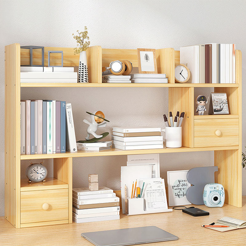 Modern Style Bookcase Open Back Horizontal Shelf Bookcase for Home Office