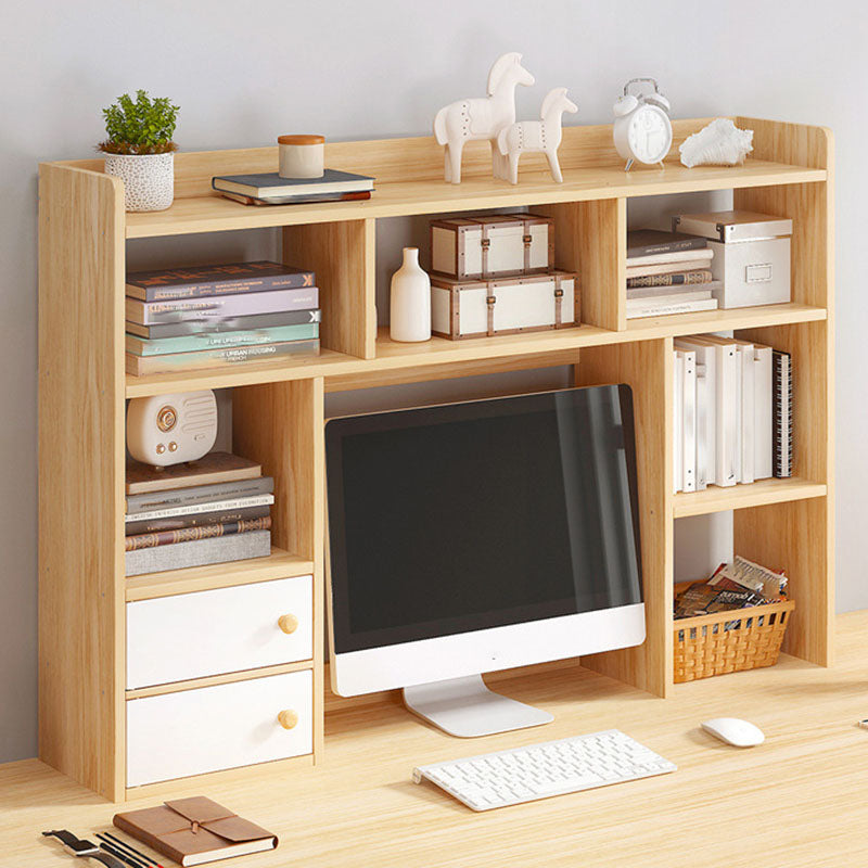 Modern Style Bookcase Open Back Horizontal Shelf Bookcase for Home Office