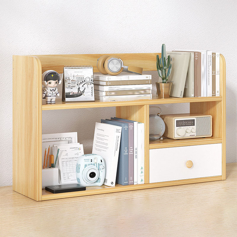 Modern Style Bookcase Open Back Horizontal Shelf Bookcase for Home Office