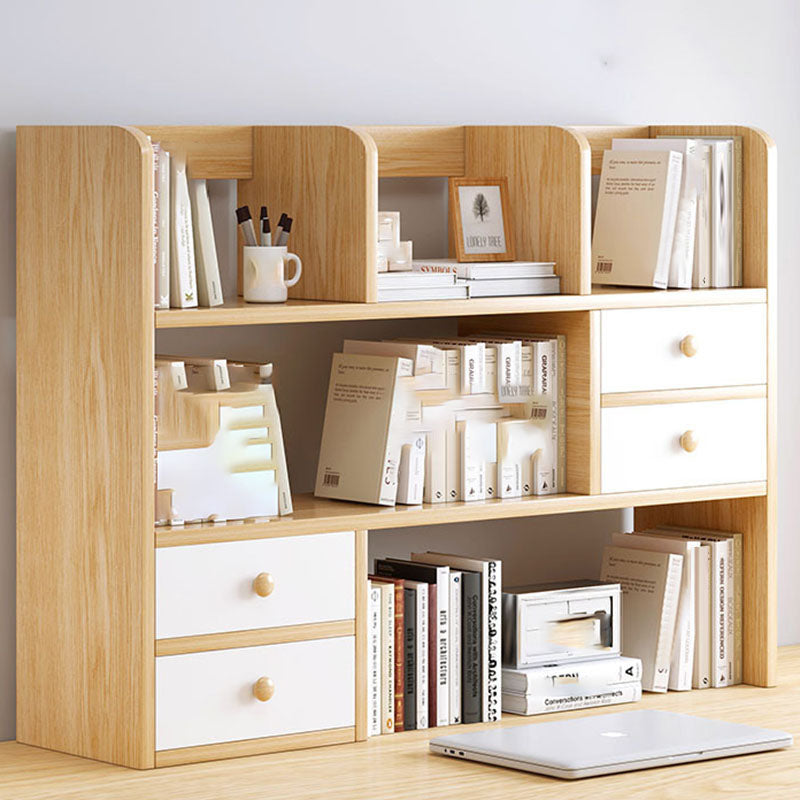 Modern Style Bookcase Open Back Horizontal Shelf Bookcase for Home Office