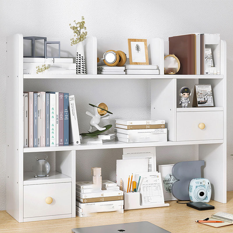 Modern Style Bookcase Open Back Horizontal Shelf Bookcase for Home Office