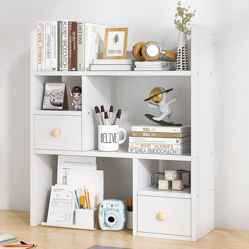 Modern Style Bookcase Open Back Horizontal Shelf Bookcase for Home Office