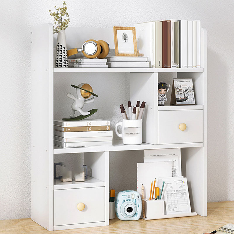 Modern Style Bookcase Open Back Horizontal Shelf Bookcase for Home Office