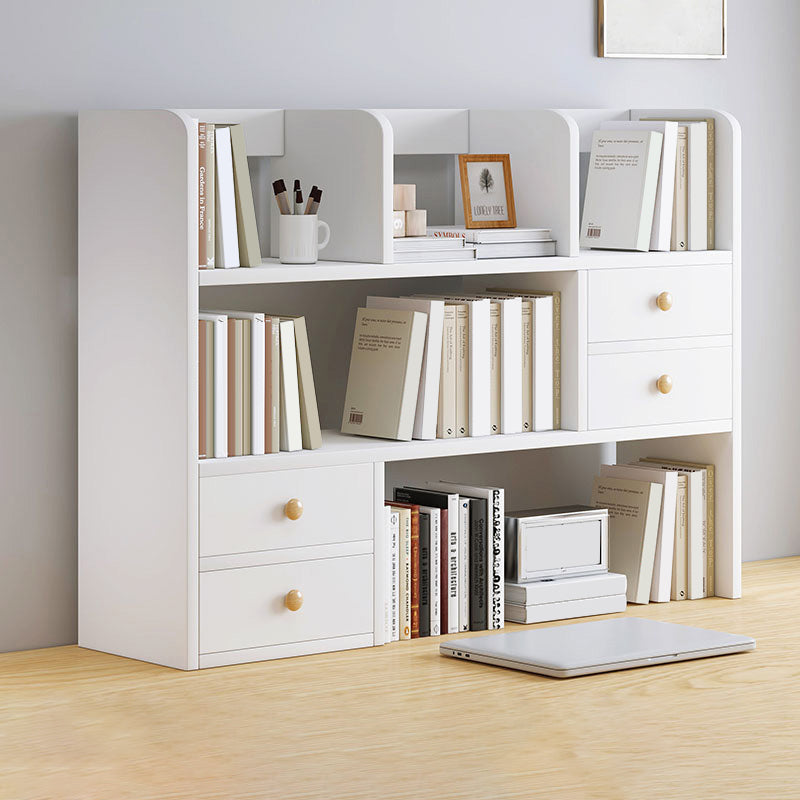 Modern Style Bookcase Open Back Horizontal Shelf Bookcase for Home Office