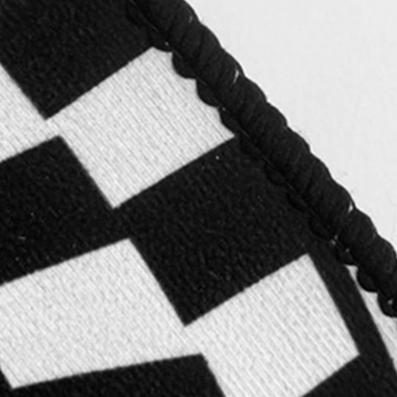 Brown Checkerboard Carpet Polyester Modern Carpet Non-Slip Backing Carpet for Drawing Room