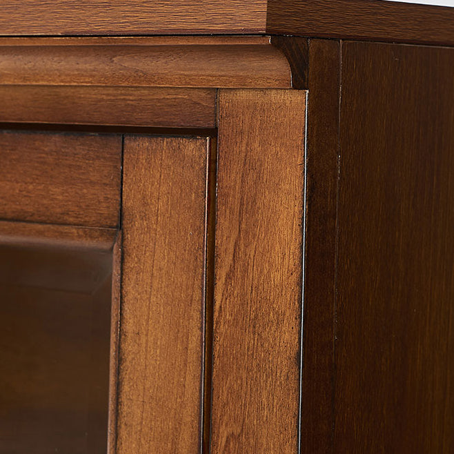 Libreria standard in legno solido libreria verticale contemporanea con porte di vetro