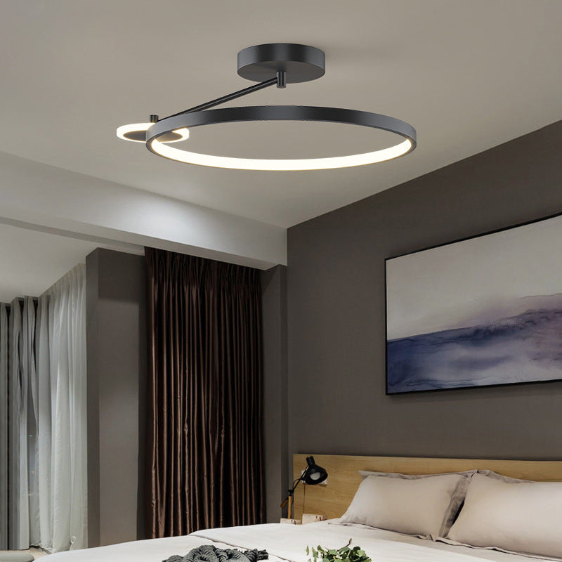 Luz de descarga de descarga circular contemporánea de metal 2 iluminación Flushmount Flushmount