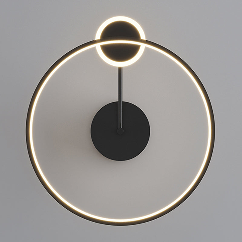 Luz de descarga de descarga circular contemporánea de metal 2 iluminación Flushmount Flushmount