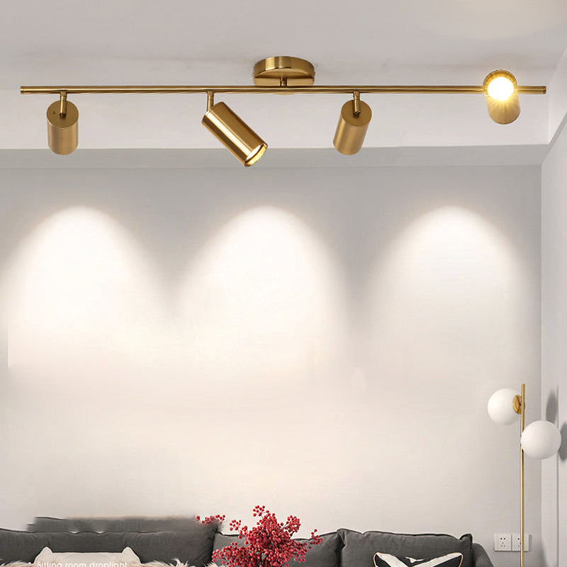 Lámpara de techo de riel de forma cilíndrica de forma cilíndrica Monte de aluminio moderno para centro comercial