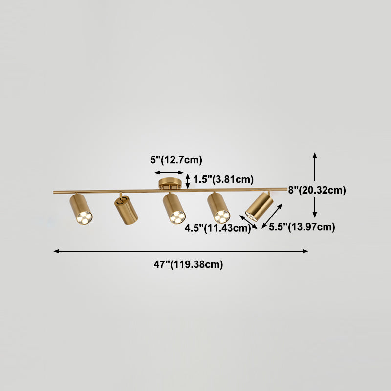 Lámpara de techo de riel de forma cilíndrica de forma cilíndrica Monte de aluminio moderno para centro comercial