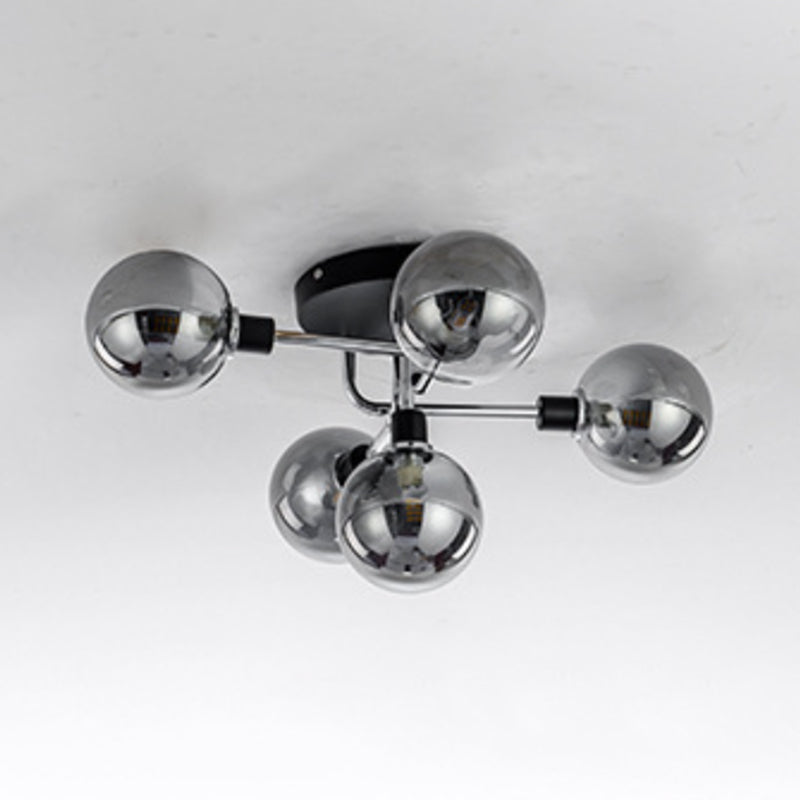 Glazen kogelvorm spoel plafondlicht moderne multi -lichten spoeling mount verlichting