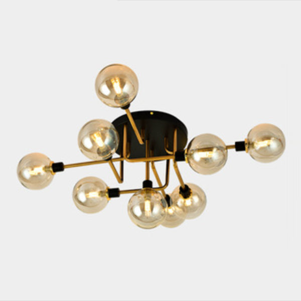 Luz de techo al ras del vidrio de forma redonda Lucina moderna de montaje de altura de luces múltiples