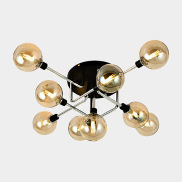 Luz de techo al ras del vidrio de forma redonda Lucina moderna de montaje de altura de luces múltiples