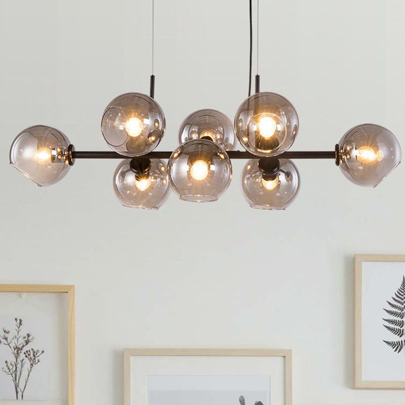 Modern metalen eiland verlichtingsarmaturen