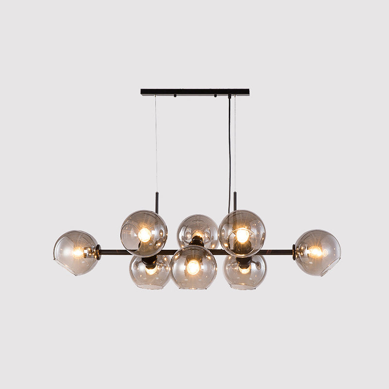 Modern metalen eiland verlichtingsarmaturen