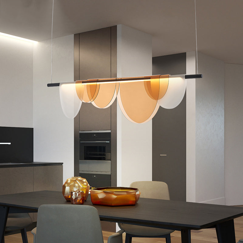 Moderner Stil Linearer Anhänger Licht Acryl 1 Licht Anhängerleuchte