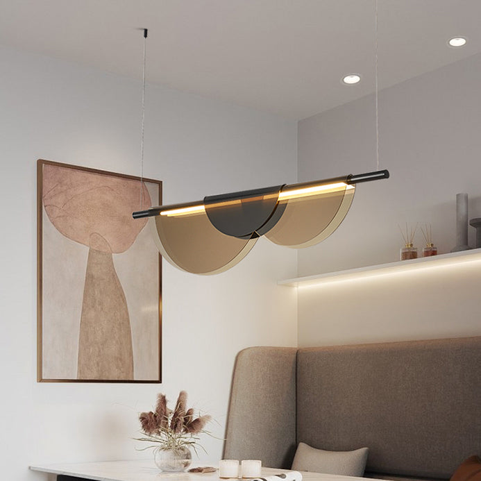 Moderner Stil Linearer Anhänger Licht Acryl 1 Licht Anhängerleuchte