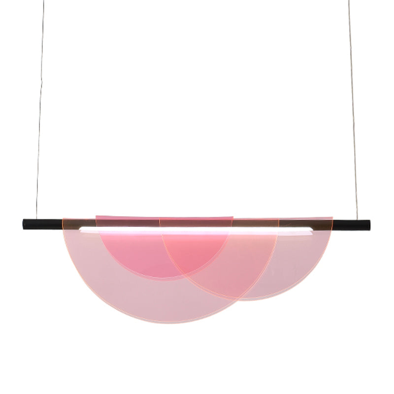 Moderner Stil Linearer Anhänger Licht Acryl 1 Licht Anhängerleuchte