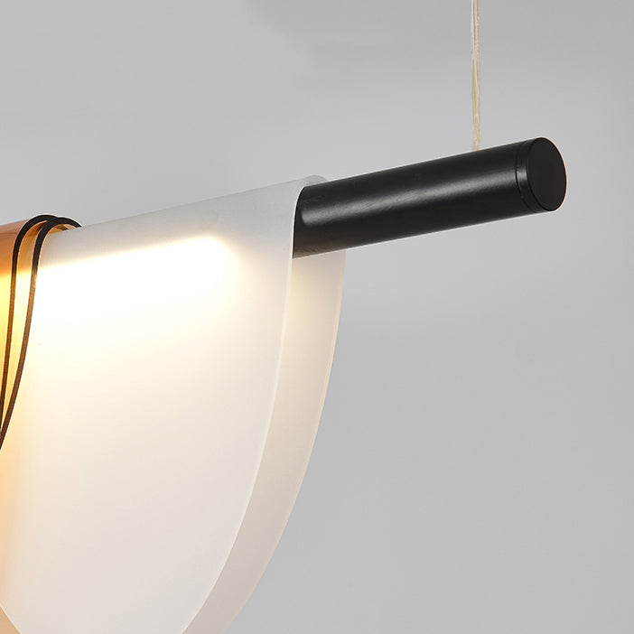 Moderner Stil Linearer Anhänger Licht Acryl 1 Licht Anhängerleuchte