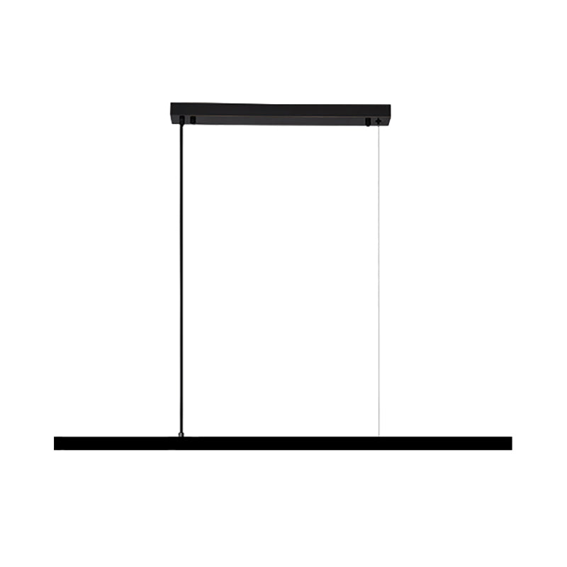 Lampe de cuivre noire Copper Lamp Pendre de restaurant linéaire moderne avec une teinte acrylique